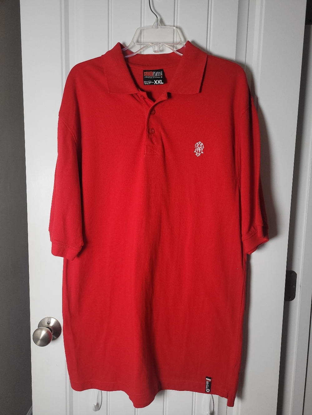 South Pole Vintage Y2K Red Polo Shirt with Embroidered Logo